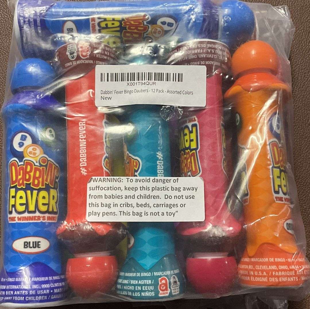 Large bag with Coloured Bingo Daubers