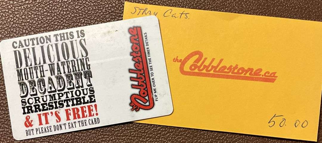 $50 Gift Certificate to Cobblestone Pub