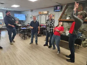 Lots of laughter and high fives