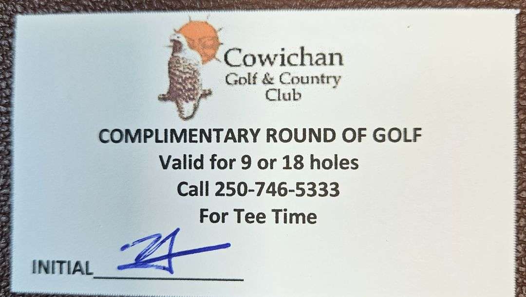 18 Holes Round of Golf At Cowichan Golf Club