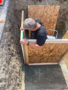 Vince is just about done with the form Vince assembling 2